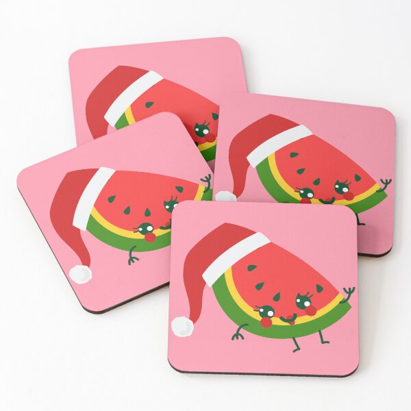 Item preview, santa claus watermelon pink christmas designed and sold by Gossip Rag.
