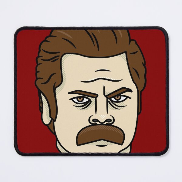Item preview, Ron Swanson - Nick Offerman - Illustration designed and sold by thegoodwordsco.