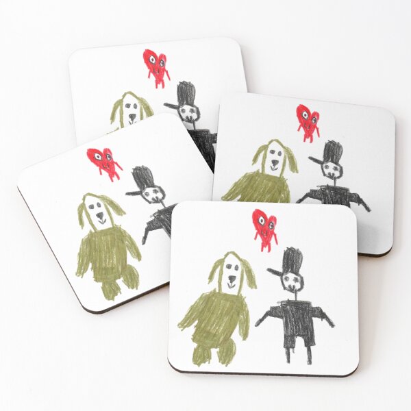 Item preview, Dad Goes to Work with BunnyBunny and HeartMan, Original Children's Art designed and sold by DroopysDesigns.