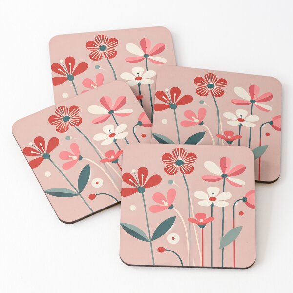 Item preview, Flower print, Cute pink flowers art, Posters aesthetic, Floral art, Retro print, Cottagecore Art Board Print designed and sold by B CRATES.