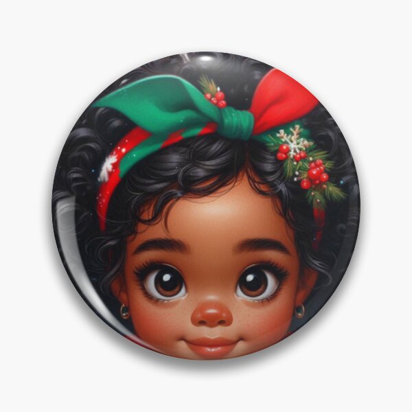 Item preview, Cute afro baby girl peeking! designed and sold by fribabywonder.