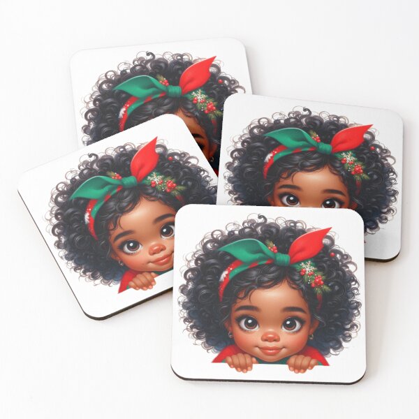 Item preview, Cute afro baby girl peeking! designed and sold by fribabywonder.