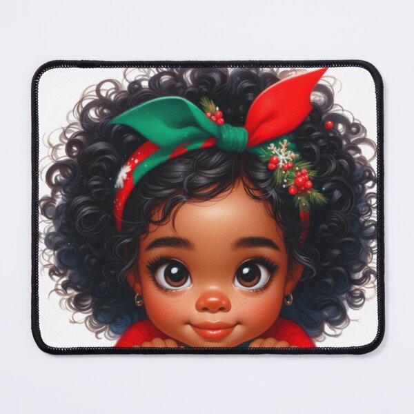 Item preview, Cute afro baby girl peeking! designed and sold by fribabywonder.