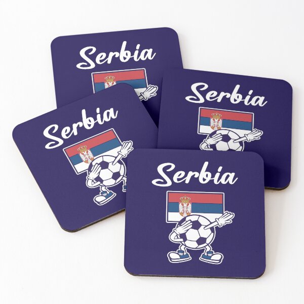 Item preview, SERBIA - Dabbing Football Soccer Ball - SERBIA Flag designed and sold by Darling DeDe.