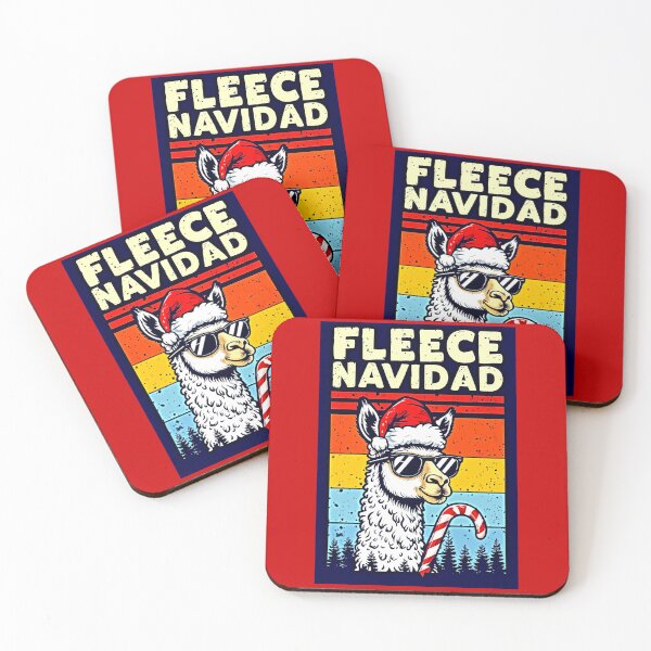 Item preview, Fleece Navidad - Cute & Funny Holiday Llama Pop Art Meme designed and sold by Earth Nature Creations.