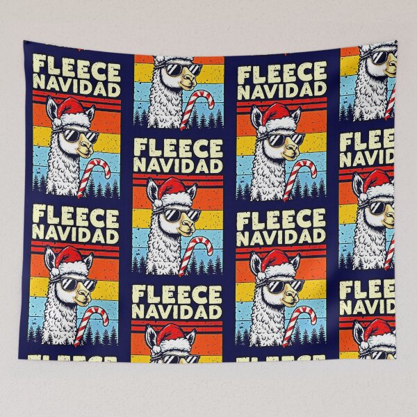 Item preview, Fleece Navidad - Cute & Funny Holiday Llama Pop Art Meme designed and sold by Earth Nature Creations.