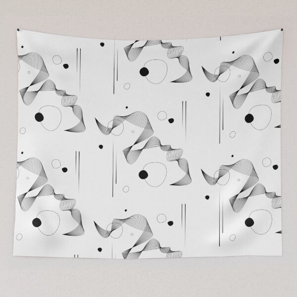 Item preview, Modern Abstract Line Art Illustration 02 designed and sold by LulaLinhDesigns.
