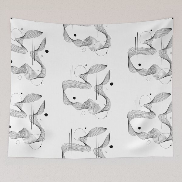 Item preview, Modern Abstract Line Art Illustration 03 designed and sold by LulaLinhDesigns.