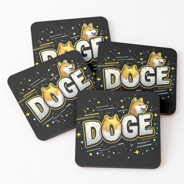 Item preview, Futuristic DOGE Design – Bold Cryptocurrency Art designed and sold by EmprendeHoy.