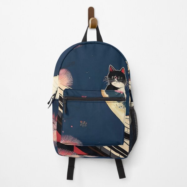 Item preview, Moonlit Rooftop Cat: Tranquil Night in Japan designed and sold by Kina-design.