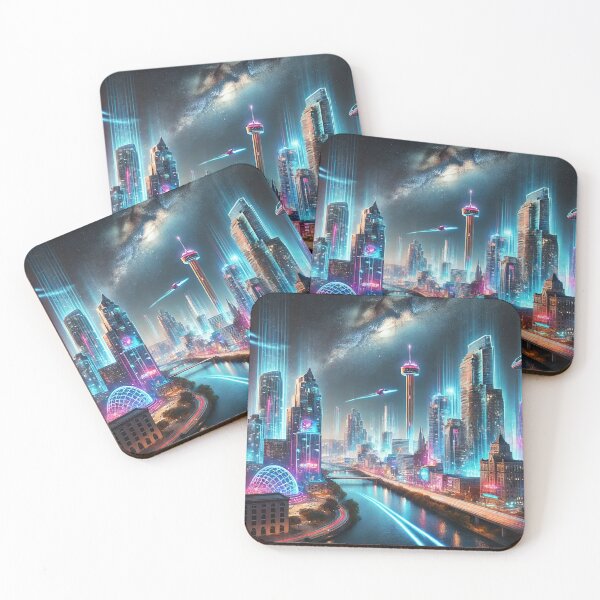 Item preview, San Antonio 2035: A Futuristic Nightscape designed and sold by Meta2Physical.