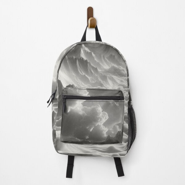 Item preview, Black and White Mountain Landscape with Clouds designed and sold by choder61.