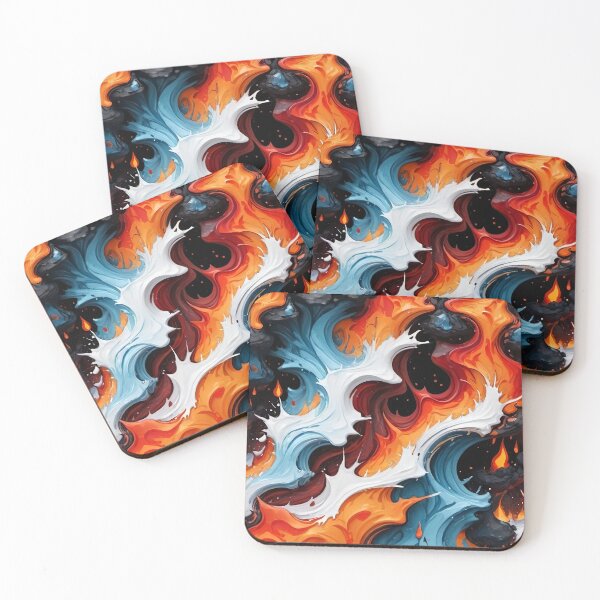 Item preview, Fusion of Fire and Ice - Energy Abstraction designed and sold by NOTRE-BONHEUR.