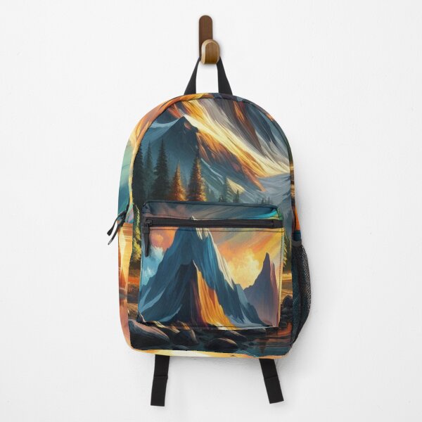 Item preview, Vibrant Mountain Landscape with Sunset and Birds designed and sold by choder61.