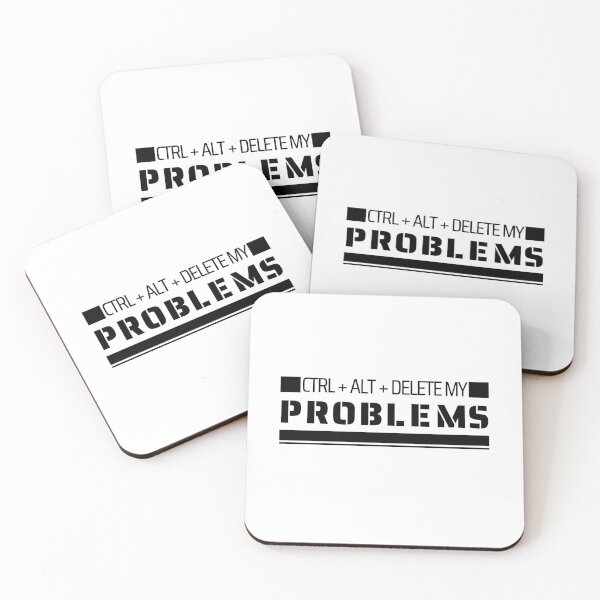 Item preview, CRTL + ALT + DELETE MY PROBLEMS - IT (Information Technology) T-shirt designed and sold by ConfuShirt.