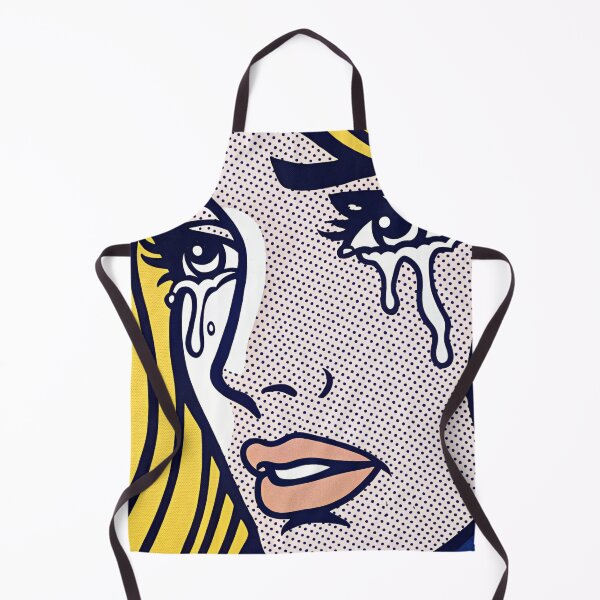 Item preview, A pop art illustration of a blonde woman with large, dramatic tears, evoking deep sadness. designed and sold by PholPol1959.