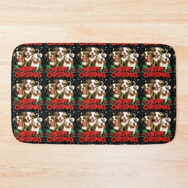 Item preview, Pitbull Merry Christmas Graphic Design designed and sold by Artbyminga.