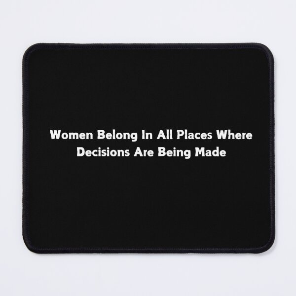 Item preview, Women Belong In All Places Where Decisions Are Being Made - feminist bumper stickers designed and sold by CapriCreatives.