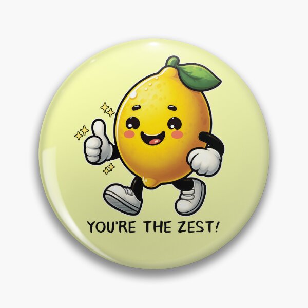 Item preview, You're The Zest! - Cute Walking yellow Lemon With A Thumbs Up designed and sold by The magic  Yellow bus.