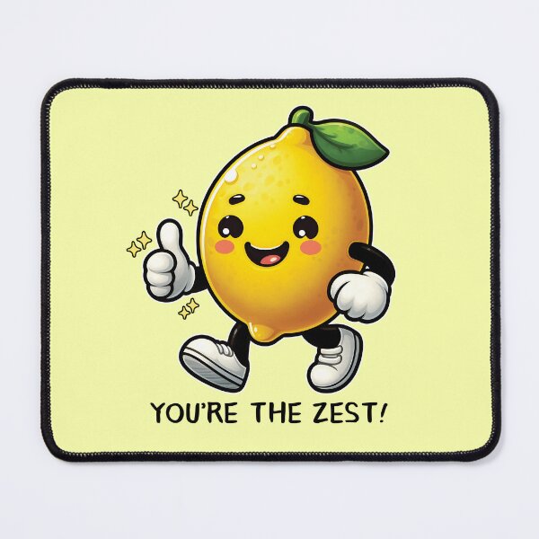 Item preview, You're The Zest! - Cute Walking yellow Lemon With A Thumbs Up designed and sold by The magic Yellow bus.