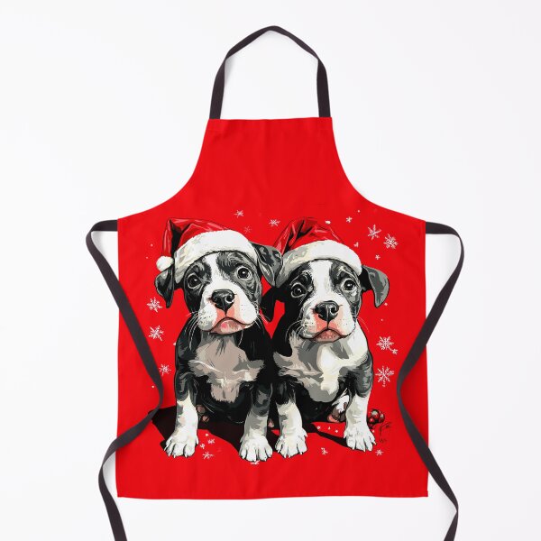 Item preview, Cute Little Pitbull Christmas Puppies designed and sold by Artbyminga.