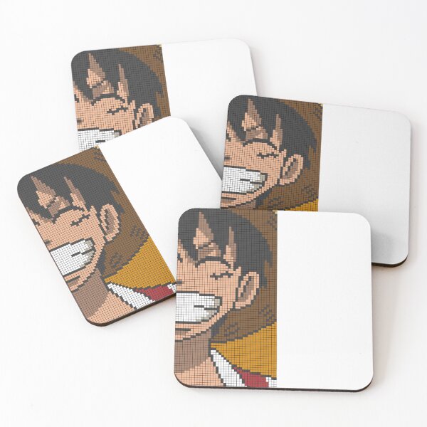 Item preview, "Pixelated Smile - Luffy’s Iconic Grin" designed and sold by MASA19781022.