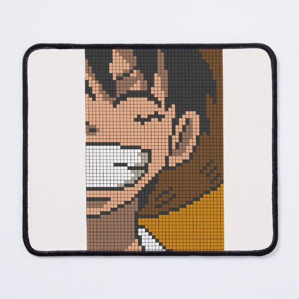 Item preview, "Pixelated Smile - Luffy’s Iconic Grin" designed and sold by MASA19781022.