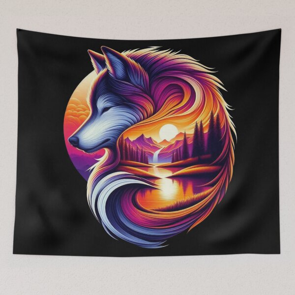 Item preview, Silhouette Wolf designed and sold by Myra365Art.