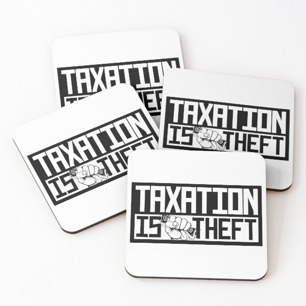 Item preview, Taxation Is Theft Fistful of Dollars Black designed and sold by LIBERTYMODE.