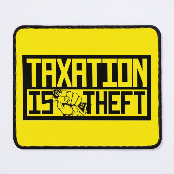 Item preview, Taxation Is Theft Fistful of Dollars Black designed and sold by LIBERTYMODE.