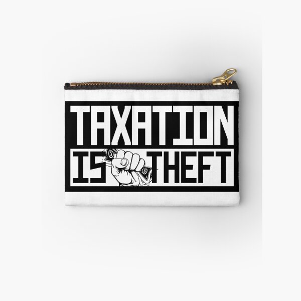 Item preview, Taxation Is Theft Fistful of Dollars Black designed and sold by LIBERTYMODE.