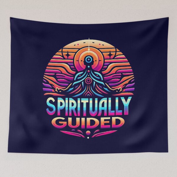 Item preview, Spiritually Guided, typography designed and sold by maxmaj.
