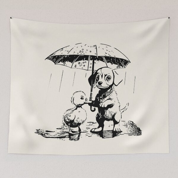 Item preview, Duck and dog—Together through Rain or Shine designed and sold by bearification.