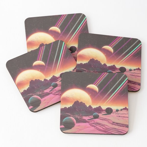 Item preview, Retro Sci Fi Landscape designed and sold by muskitt.