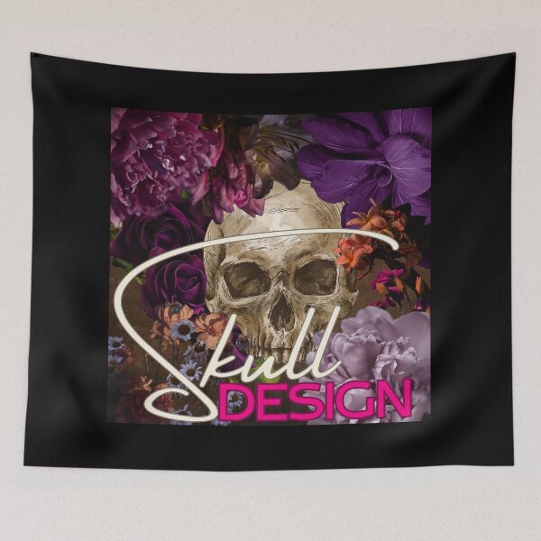 Item preview, Skull design flowers designed and sold by SkullFiesta.