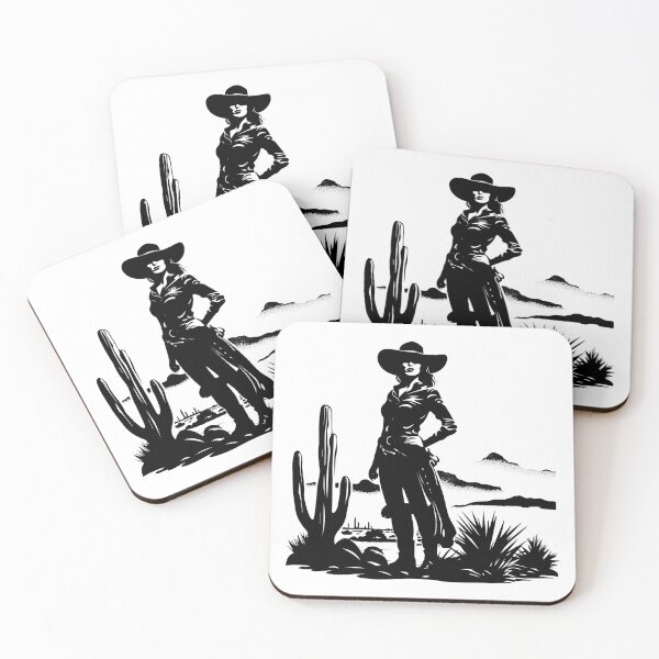 Item preview, Cowgirl Wild West Desert Wrangler Woman Country Rancher designed and sold by inkoutninja.
