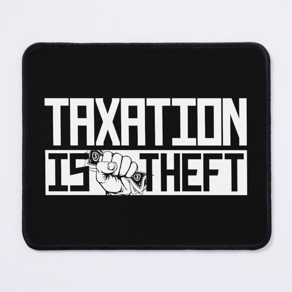 Item preview, Copy of Taxation Is Theft Fistful of Dollars White designed and sold by LIBERTYMODE.