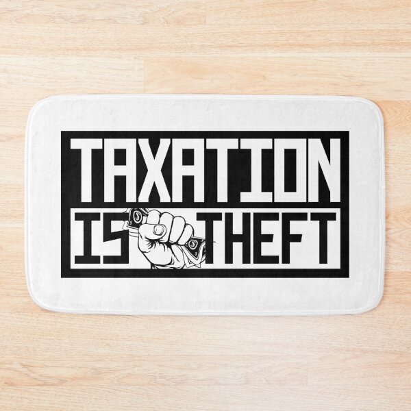 Item preview, Copy of Taxation Is Theft Fistful of Dollars White designed and sold by LIBERTYMODE.