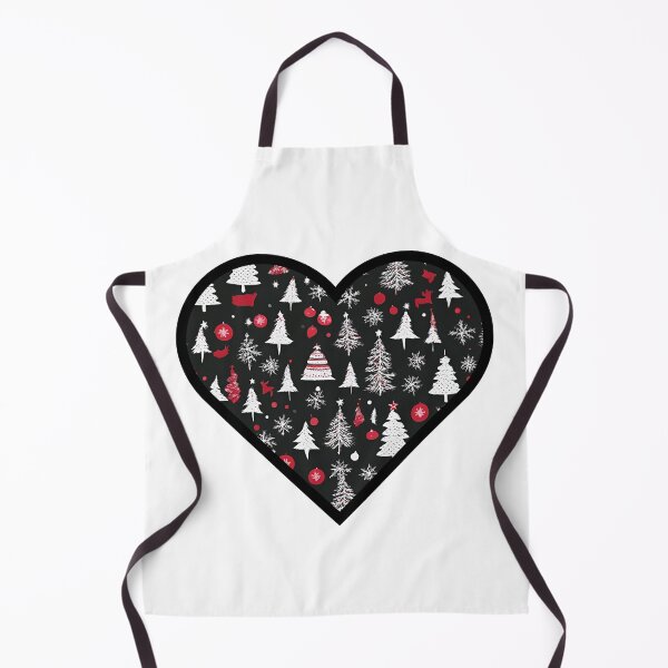 Item preview, Holiday Heart - Black Christmas Patterned Heart designed and sold by ha11e11.