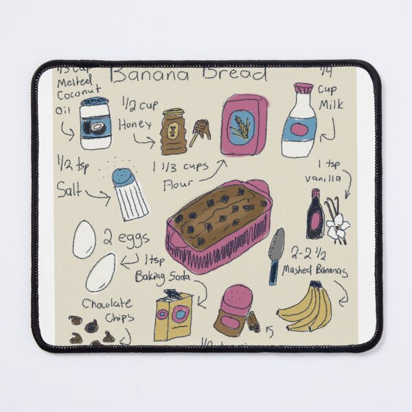 Item preview, Banana Bread Recipe designed and sold by kvanloh.