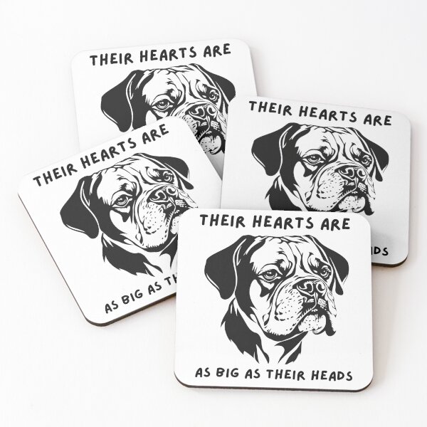 Item preview, "Their Hearts Are As Big As Their Heads" designed and sold by BoxerDogNation.