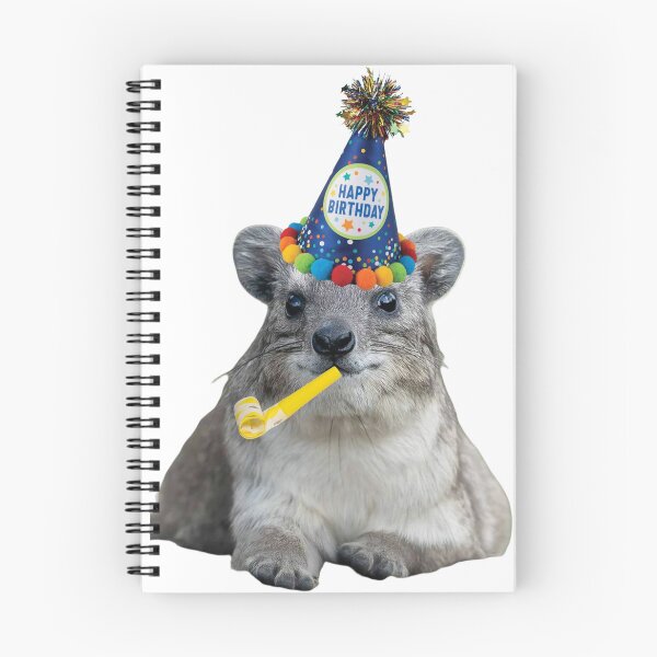 Item preview, Happy Birthday Rock Hyrax  designed and sold by SillyLittleSnek.