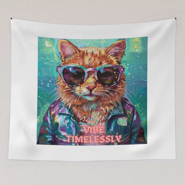 Item preview, Cute cat - Vibe Timelessly designed and sold by Infinityspark.