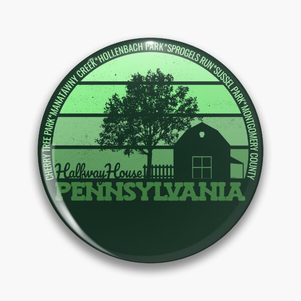 Item preview, Halfway House Pennsylvania Sunset Retro Vintage Local Pride Logo designed and sold by CRHPOD20.