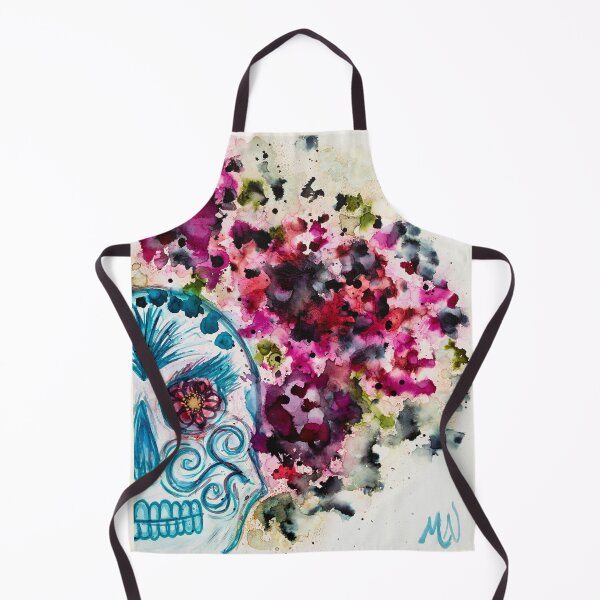 Item preview, Inked Floral Skull designed and sold by marienohr.
