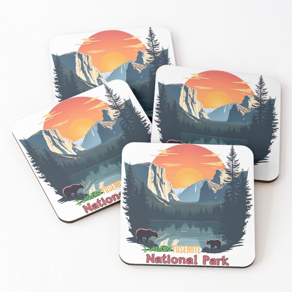 Item preview, Yosemite National Park Retro Sunset Design designed and sold by tarzbol.
