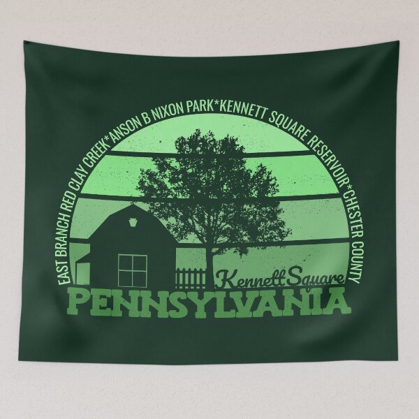Item preview, Kennett Square Pennsylvania Sunset Retro Vintage Local Pride Logo designed and sold by CRHPOD20.