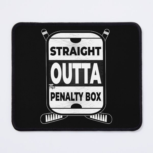 Item preview, Straight Outta the Penalty Box - Funny Hockey Design for Players & Fans designed and sold by Sticker-Tee.
