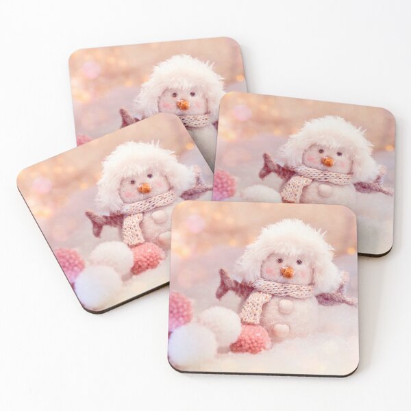 Item preview, Fluffy Little Pink Snowman designed and sold by LAPilotGirl.