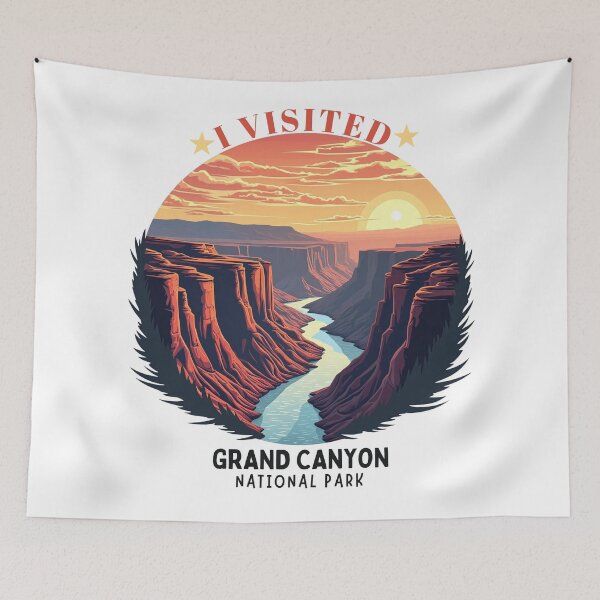 Item preview, Grand Canyon National Park Retro Sunset Design designed and sold by tarzbol.